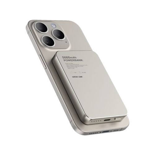 فروشگاه آنلاین نخلینو   - پاوربانک مگ سیف 5000 گرین لاین Green Lion GL-MAG 5 5000mAh Powerbank