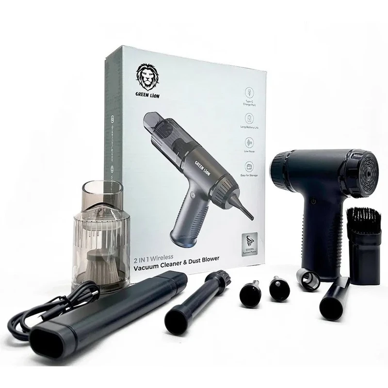 فروشگاه آنلاین نخلینو   - جارو شارژی گرین لاین مدل GN2IN1VCMDST